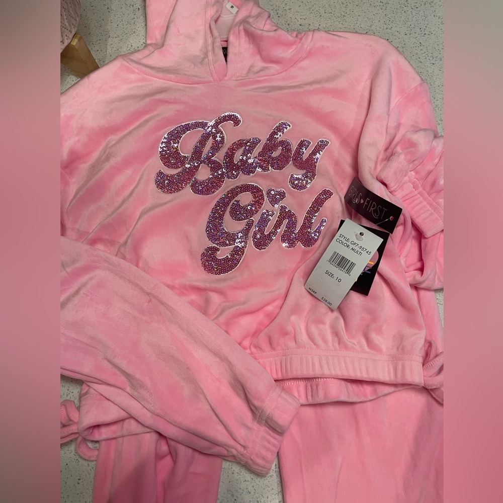 NWT: Girls First 2 Piece set Crop Baby Girl - Picture 2 of 3